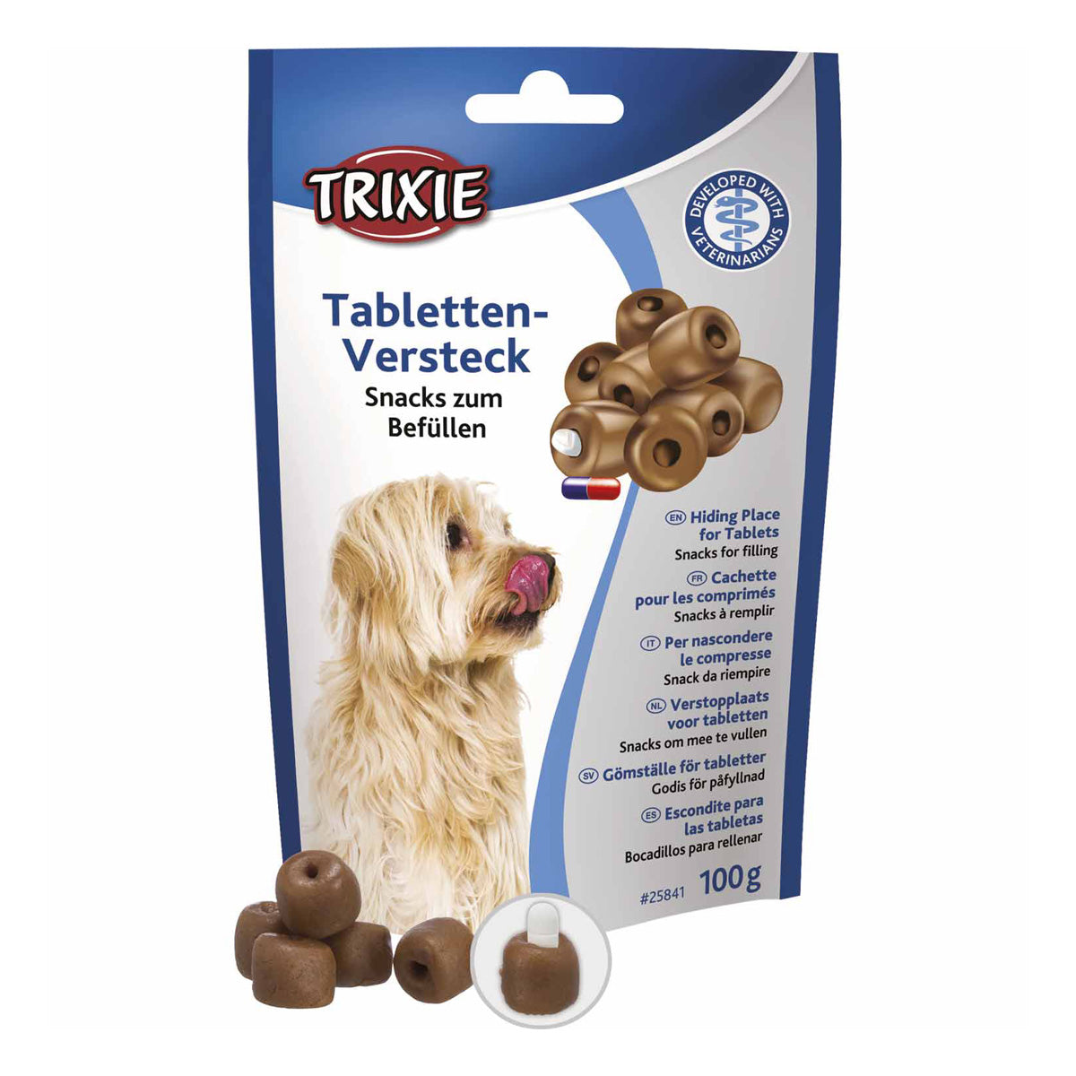 Escondite para tabletas, snacks para rellenar, 100 g