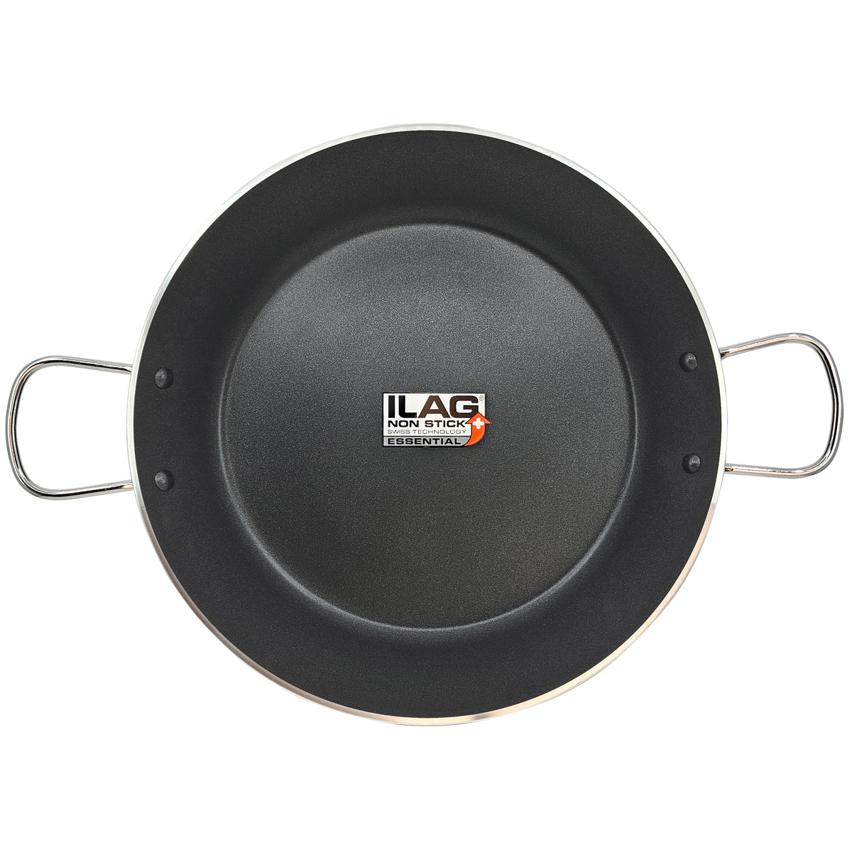 Briebe Paellera Inducción 38cm, 7-8 Raciones, Aluminio Prensado, Antiadherente Sin Pfoa, 3mm Espesor, Zafrán, Negro_0