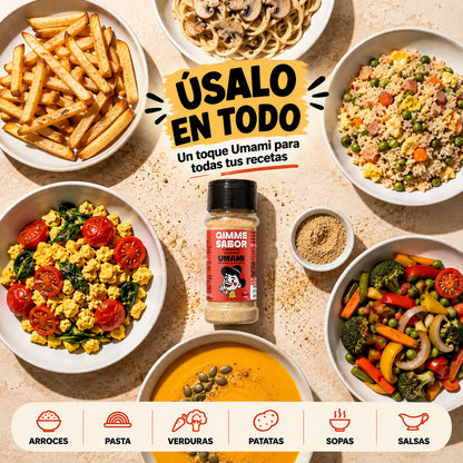 Sazonador Vegetal Sabor A Umami 55g | Sin Gluten, Sin Alérgenos | Gimme Sabor_4