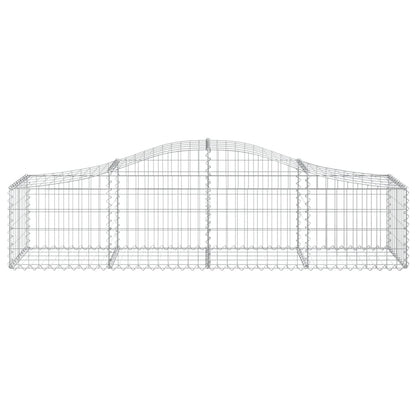 Cestas De Gaviones 9 Uds Forma De Arco Hierro 200x50x40/60 Cm_3