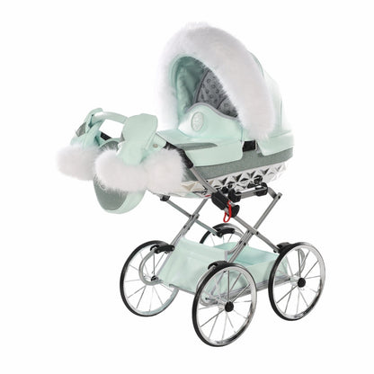 Carro De Muñecas Hand Craft Glitter Satin Classic Mint / Silver_1