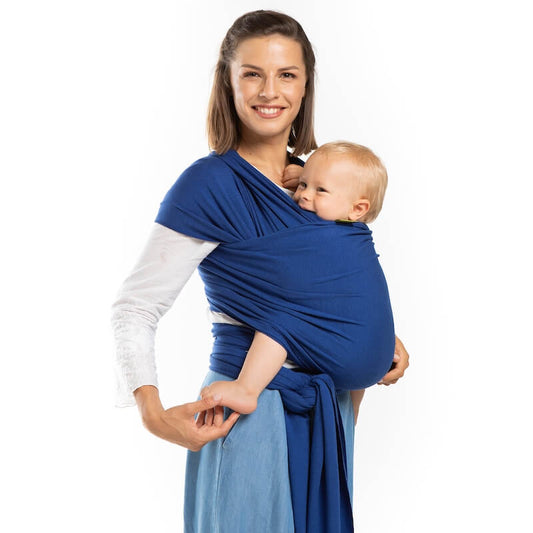Fular Elástico Portabebé Bambú, Boba Wrap Serenity. Dark Blue_0