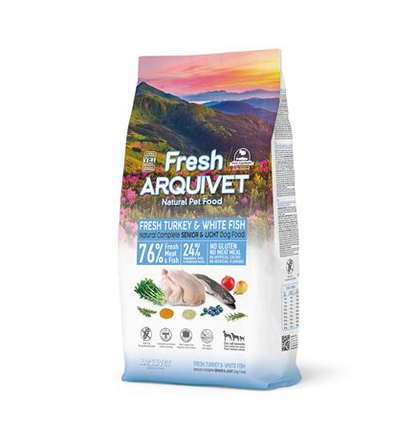 Fresh Senior Light Turkey &amp; White Fish Arquivet 10 Kg Alimento semihúmedo para perros
