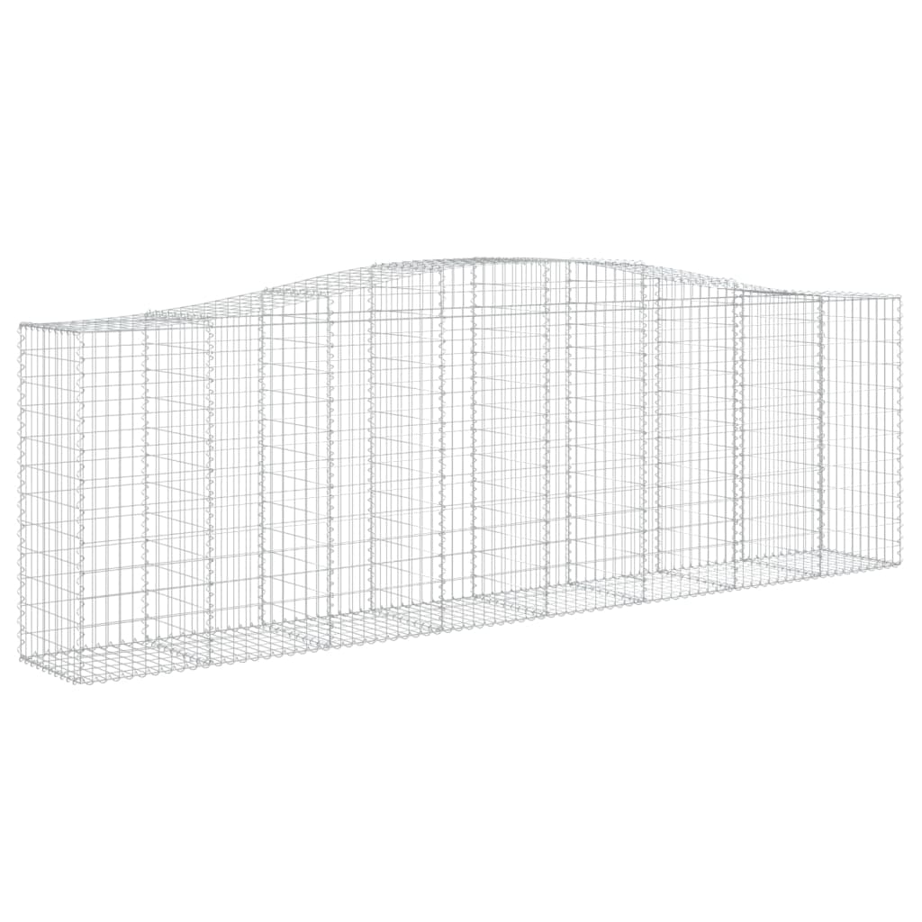 Cestas De Gaviones 7 Uds Forma De Arco Hierro 400x50x120/140 Cm_2
