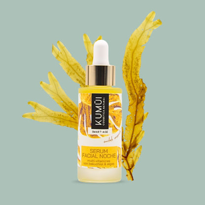 Serum Facial Noche Multi-vitaminas Con Bakuchiol (vitamina A Vegana) &amp; Algas KUMUI 30ml_2