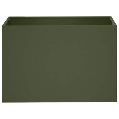 Macetero De Jardín 2 Uds. Verde Oliva 50 X 40 X 40 Cm_3