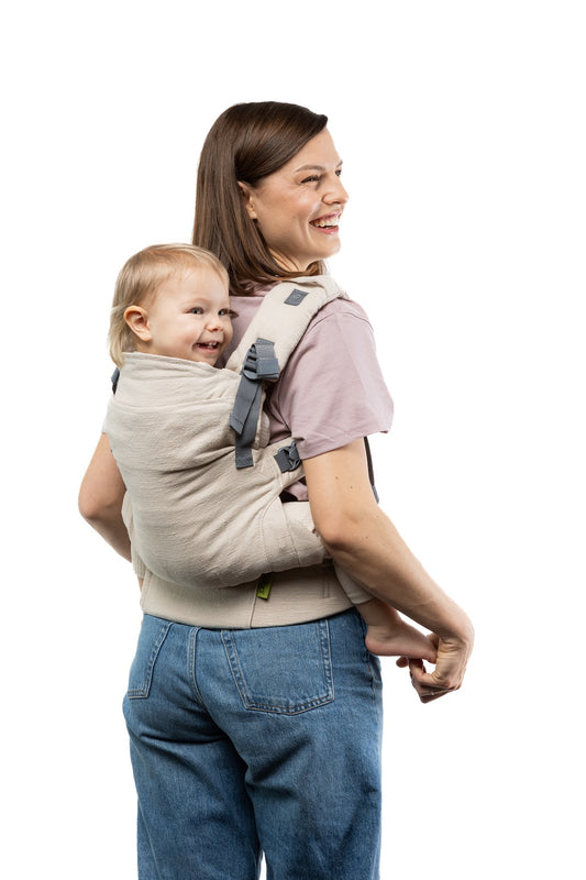 Mochila Portabebé Evolutiva Adaptable Boba X Linen Pampas_0