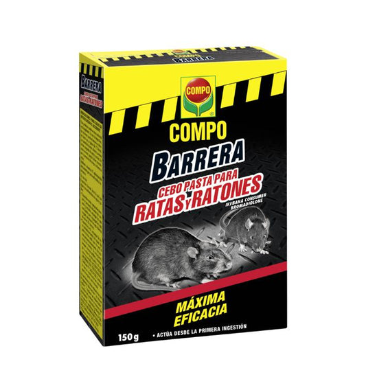 Barrera Raticida COMPO Cebo Pasta Ratas y Ratones 150g