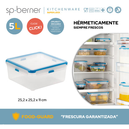 Hermético Cuadrado Super Lock 5 L_2