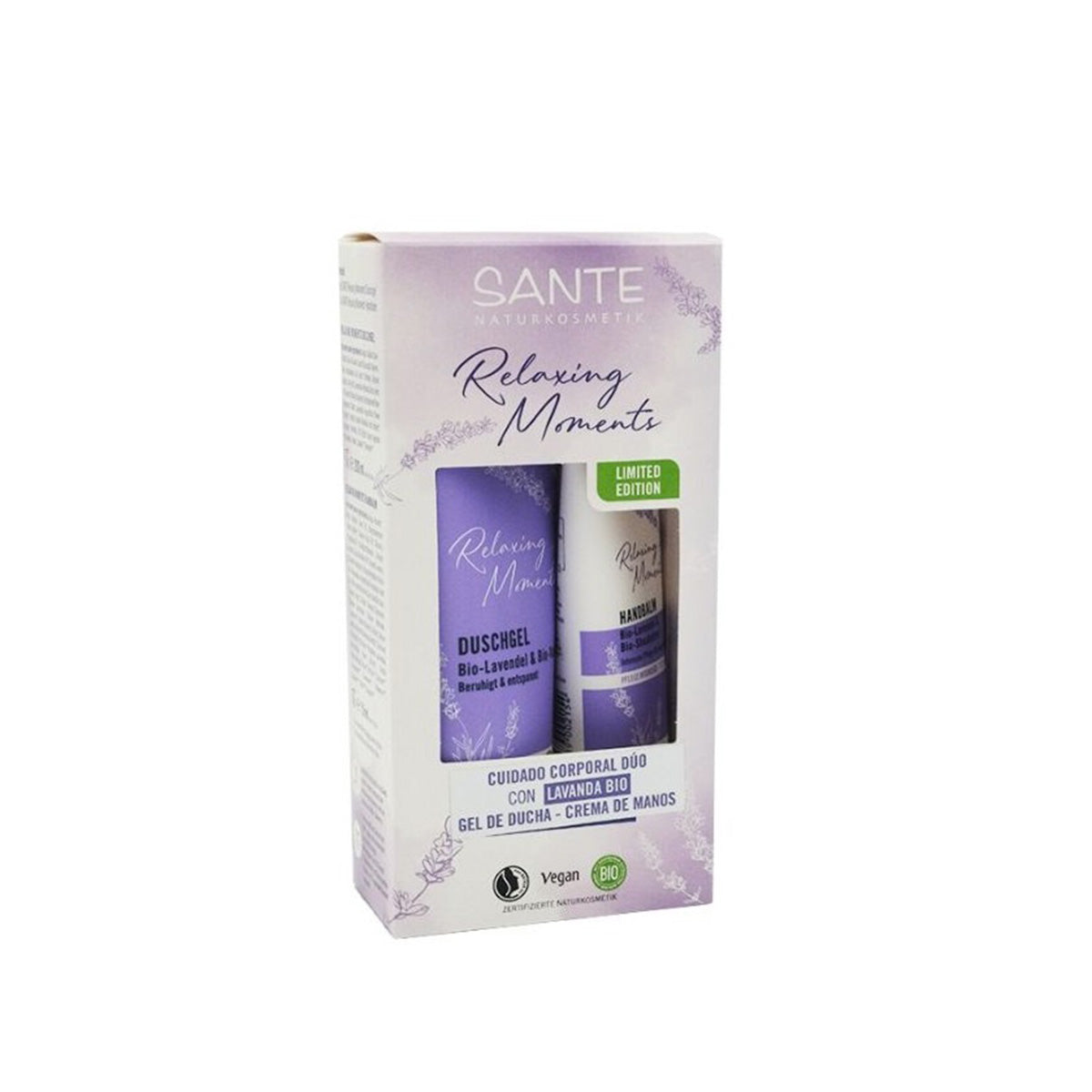 Caja regalo Cuidado Corporal Relaxing moments lavanda