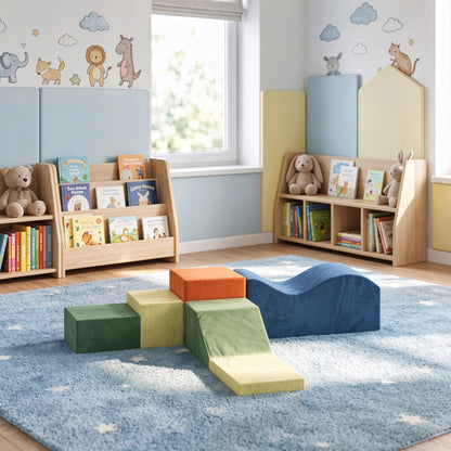 Conjunto Soft Play Infantil Aiyaplay Tecido Aveludado, Espuma Multicolor 65x29x29 Cm_3