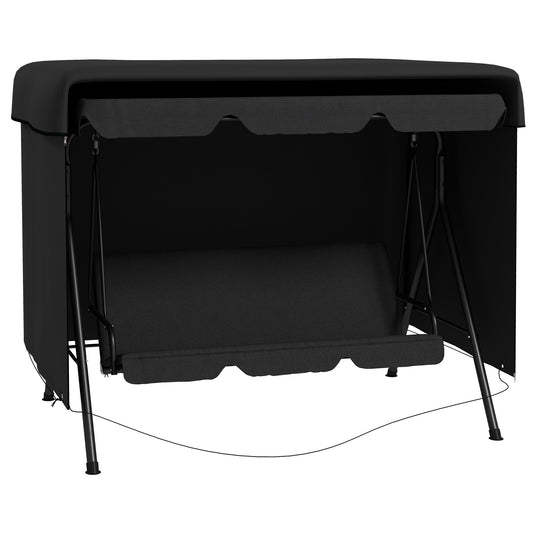 Funda Para Columpio Outsunny Pe Negro 215x155x150 Cm_0
