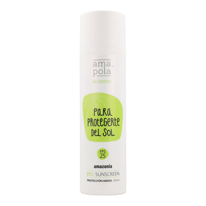 Protector solar corporal SPF 25 Amazonia Amapola 200 ml