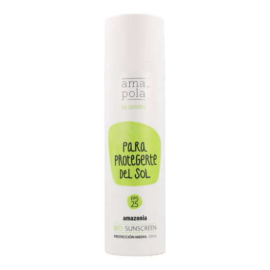 Protector solar corporal SPF 25 Amazonia Amapola 200 ml