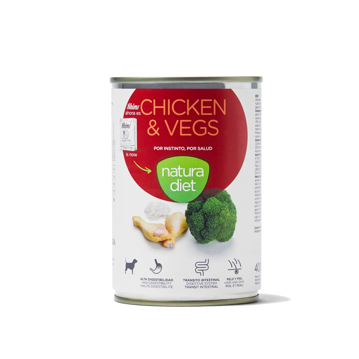 Natura Diet Dog Chicken & Vegs Comida húmeda para perros 400g