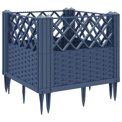 Jardinera Con Clavijas Pp Azul Gris 43,5x43,5x43,5 Cm_5