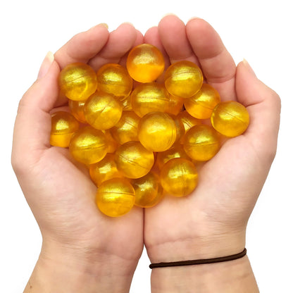 Pack 40 Perlas De Baño Aromatizada En Forma De Bola - Con Aceite De Soja - Hidratante Y Aromática - Aroma Madreselva_1