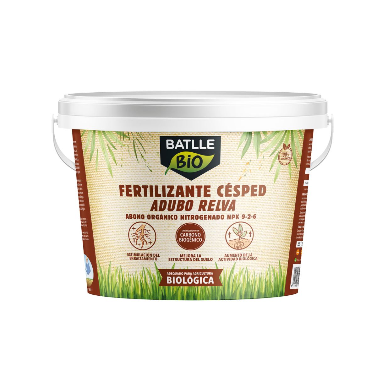 Fertilizante BIO para Cesped Cubo Batlle 4 Kg