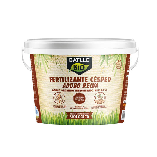 Fertilizante BIO para Cesped Cubo Batlle 4 Kg