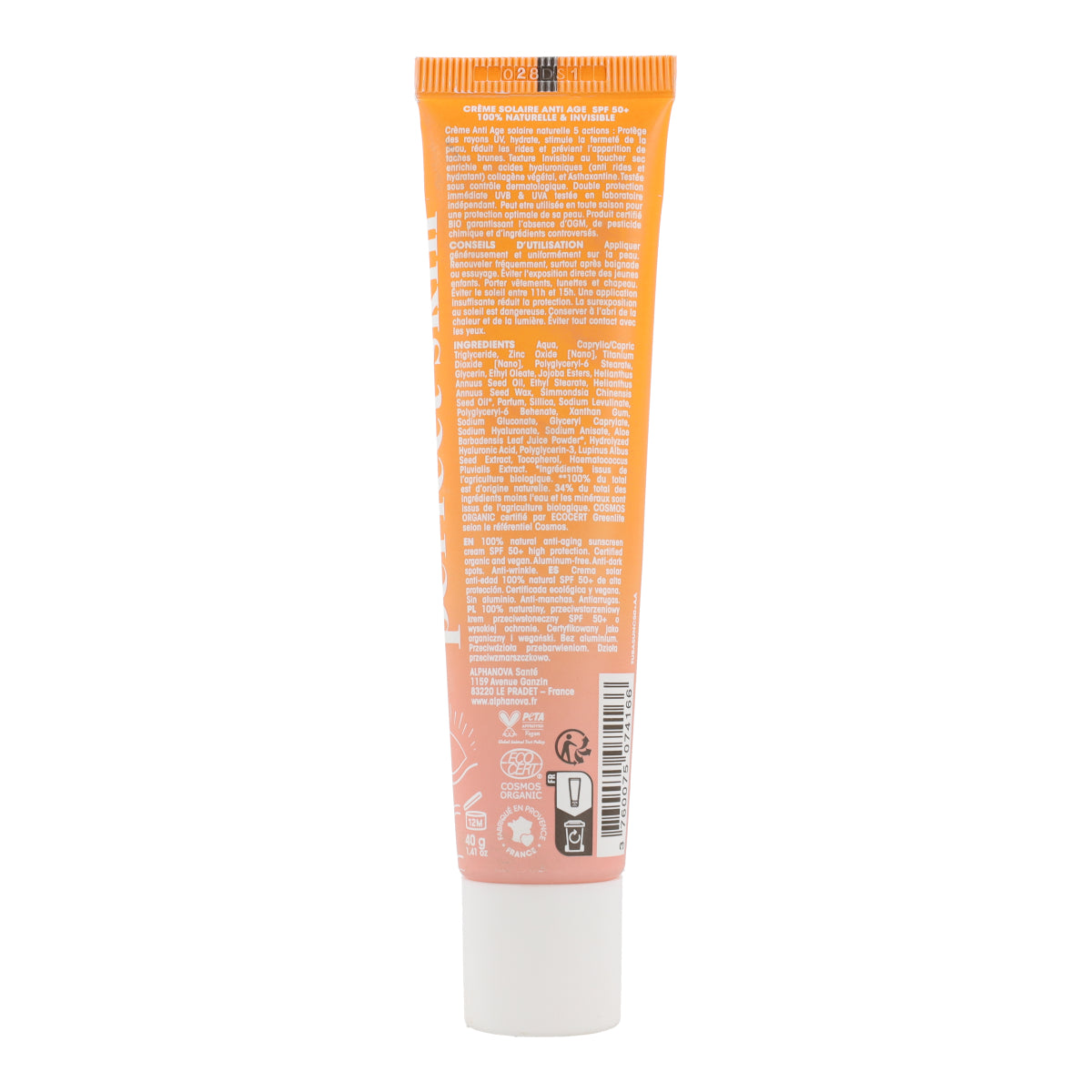 Solar anti edad y manchas FPS50+ Alphanova 40 ml