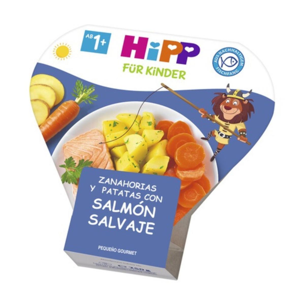Patatas con Salmón salvaje y Zanahorias para niños Bio HIPP 250 g