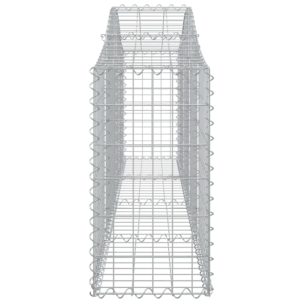 Cestas De Gaviones 20 Uds Forma De Arco Hierro 200x30x60/80 Cm_4