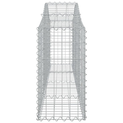 Cestas De Gaviones 20 Uds Forma De Arco Hierro 200x30x60/80 Cm_4