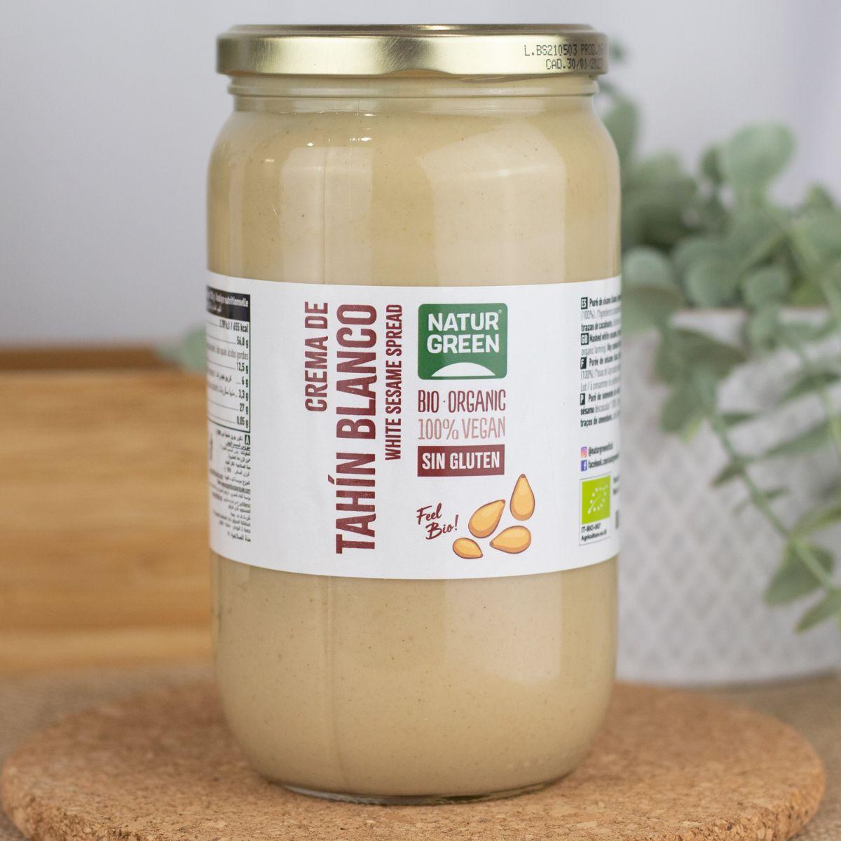 Crema de Tahin Blanco sin gluten Naturgreen 300 g