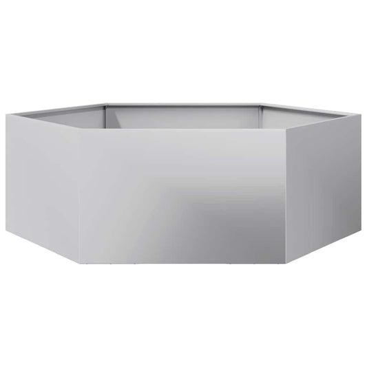 Jardinera Hexagonal Acero Galvanizado 138x120x45 Cm_0