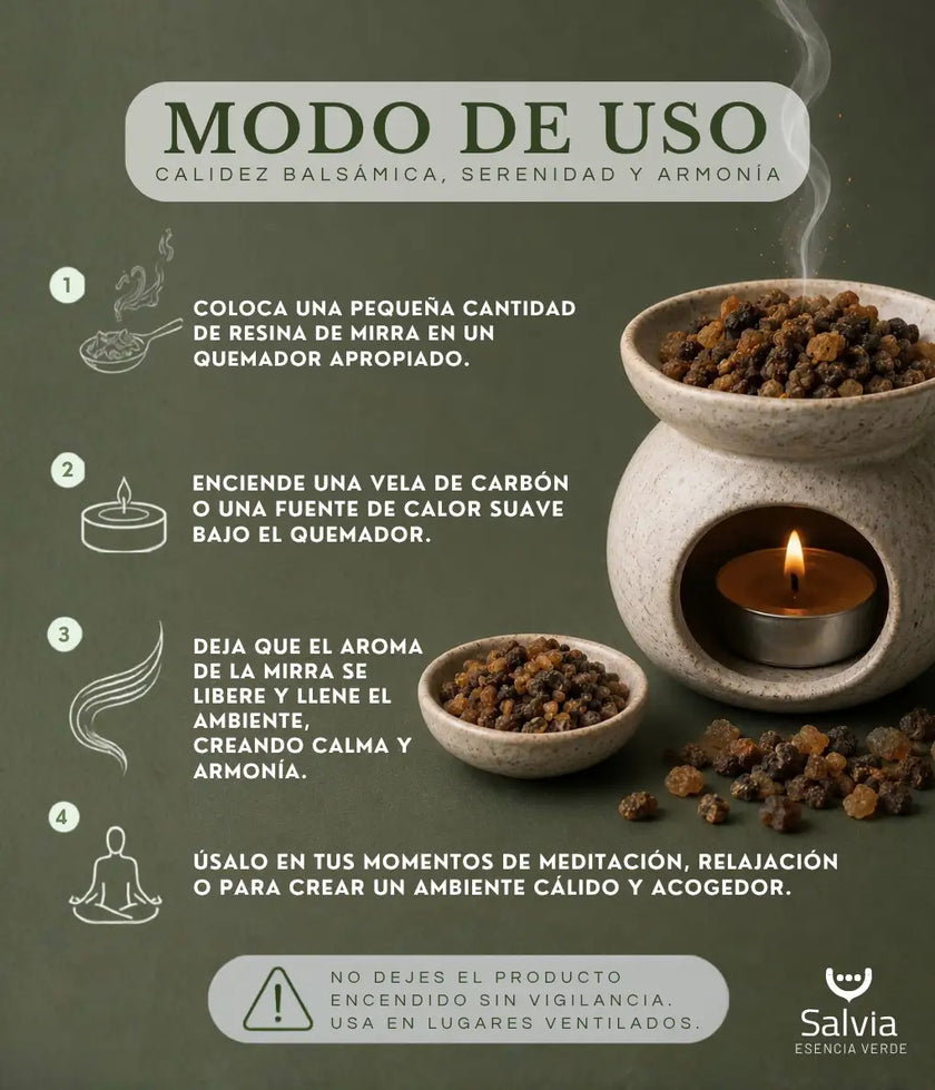 Salvia - Resina Mirra En Grano, Granel | 50g_3