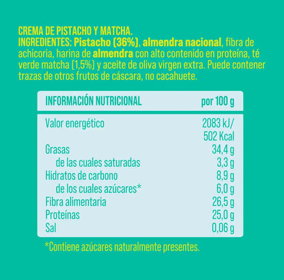 Crema de pistacho y matcha 6 uds The Nut Club 200g_1