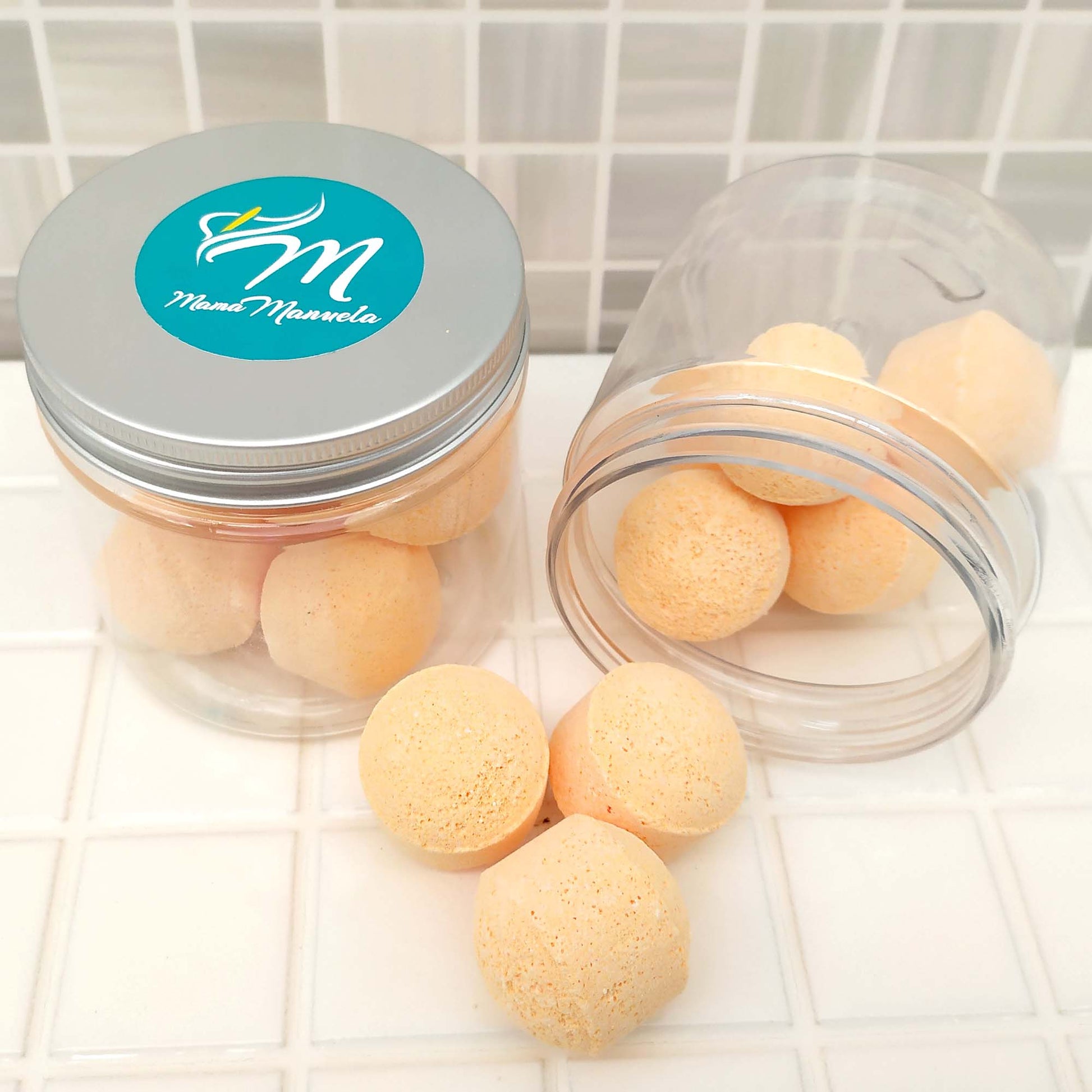 Tarro 7 Mini Bombas Efervescentes Para Manicura Y Pedicura - Ablandan Durezas, Uñas Y Cutículas - Aroma Naranja_1