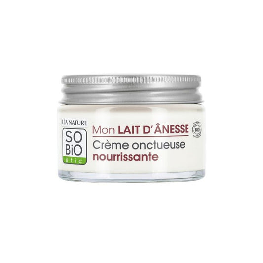 Crema facial nutritiva rica leche de burra Sobio 50 ml