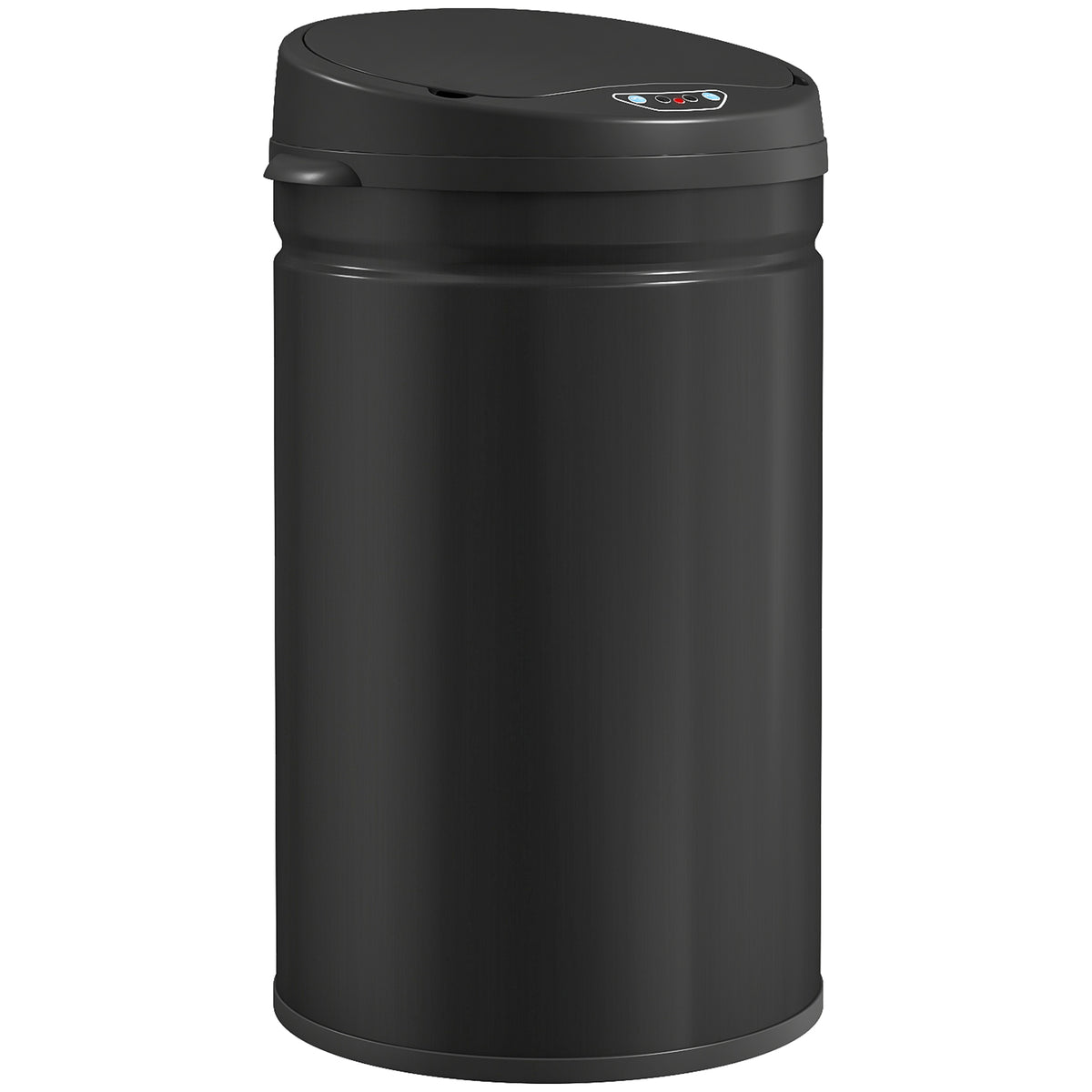 Balde De Lixo Homcom Aço Inoxidável E Abs Preto 32x30,5x51 Cm 851-048v01bk_0