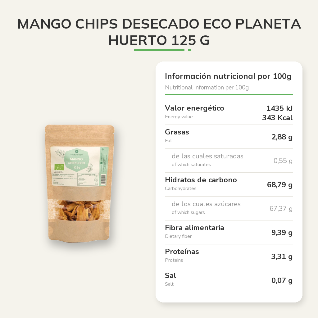Información nutricional