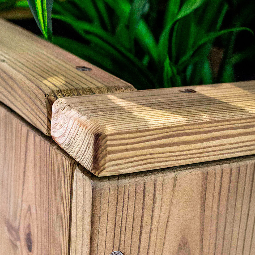Jardinera De Madera Para Exterior Atrium Hortalia 100x34x40 Cm_2