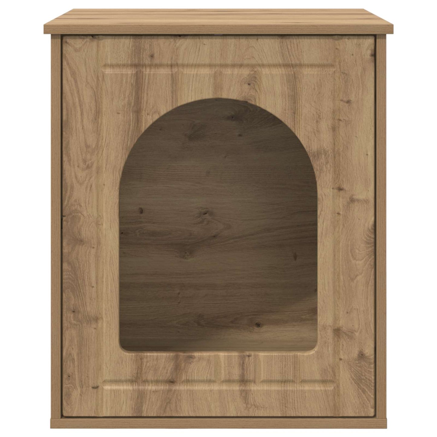 Casa Para Gatos Roble Artesanal 53 X 52 X 62 Cm_5