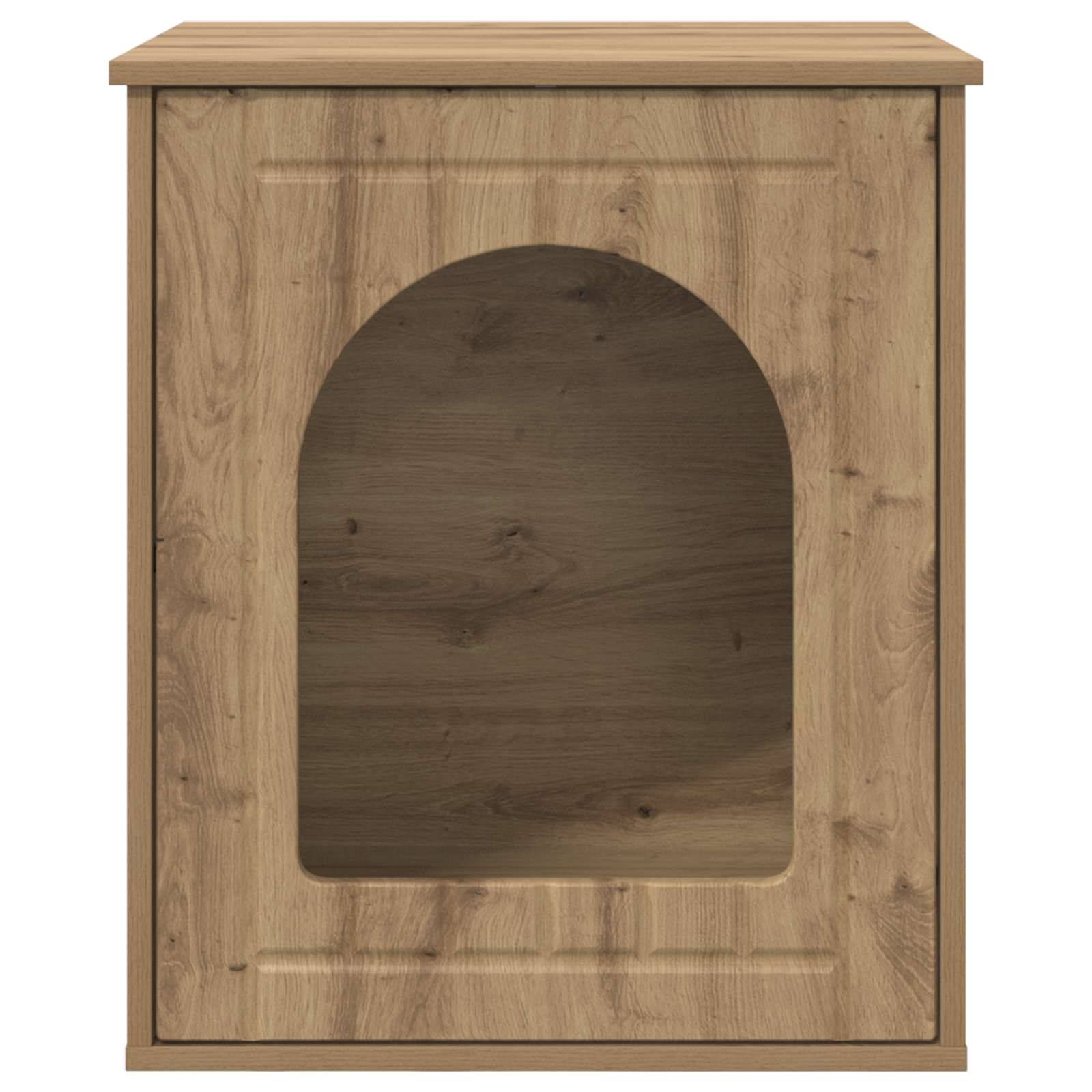 Casa Para Gatos Roble Artesanal 53 X 52 X 62 Cm_5