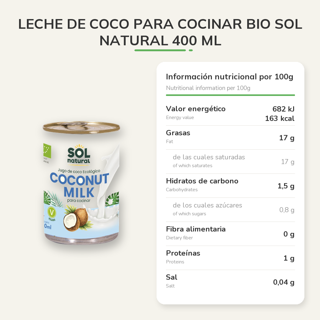 Información nutricional