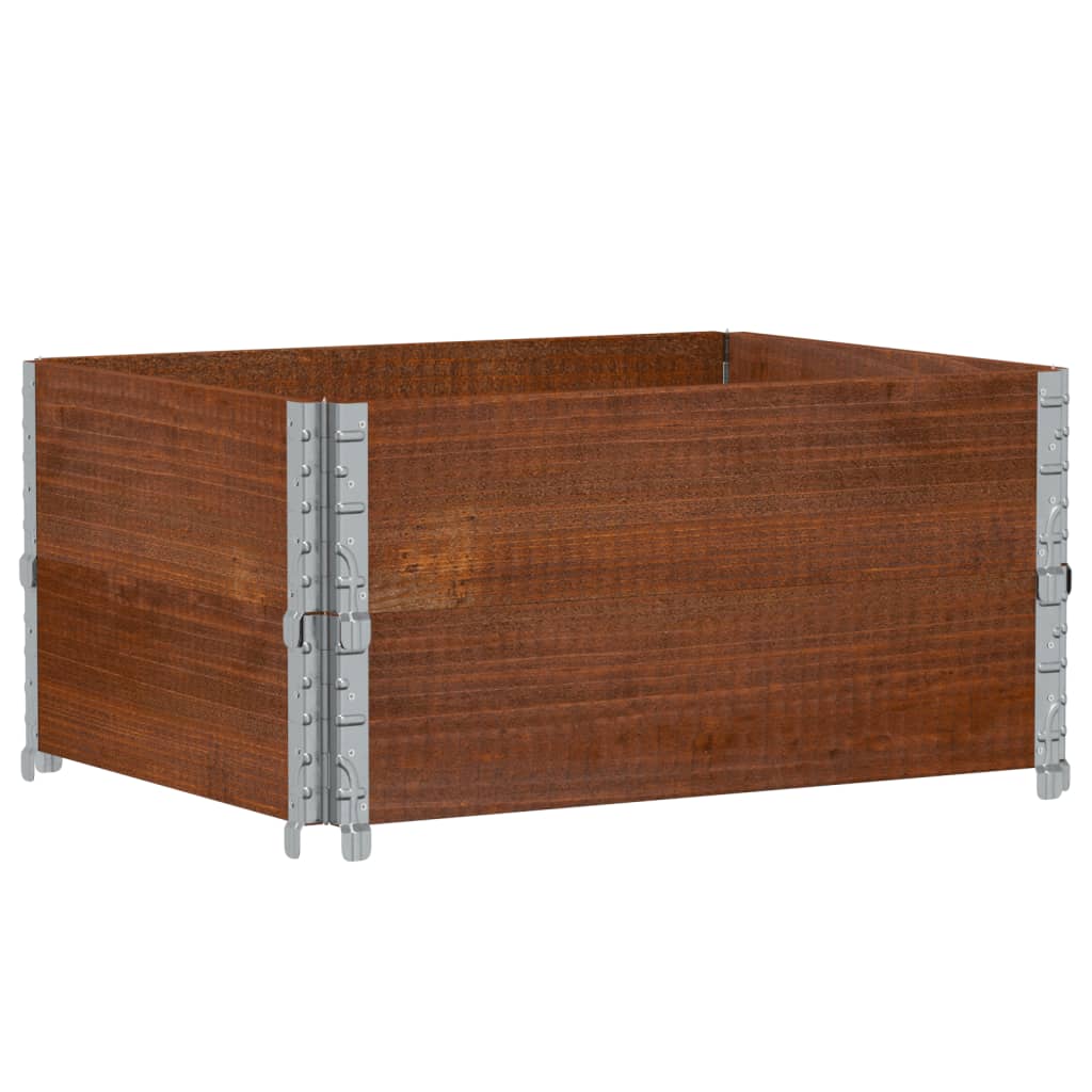 Jardinera De Madera Maciza De Pino Marrón 80x60 Cm_4