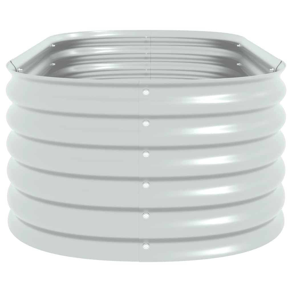 Arriate De Acero Galvanizado Plateado 160x80x44 Cm_5