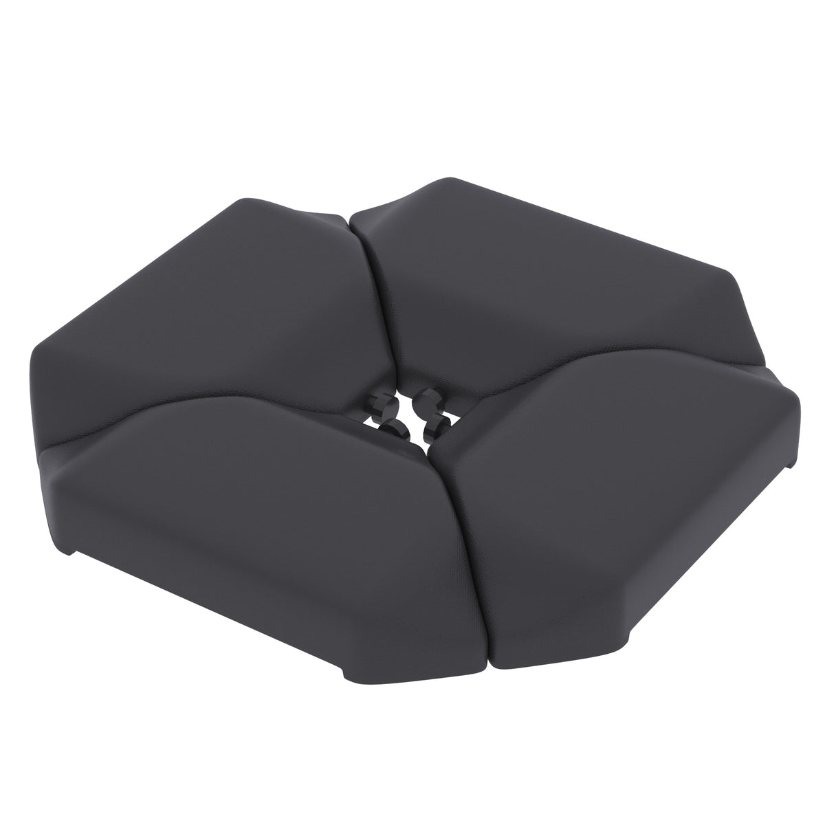 Outsunny Base De Sombrilla Cantilever 4 Piezas Rellena Agua 77 Kg O Arena 100 Kg_0