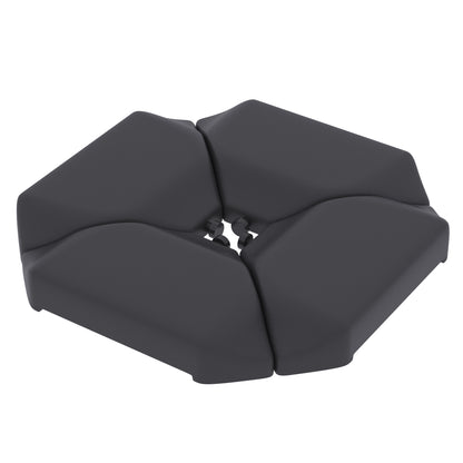 Base Para Sombrilla Outsunny Hdpe Negro 100x100x9 Cm_0