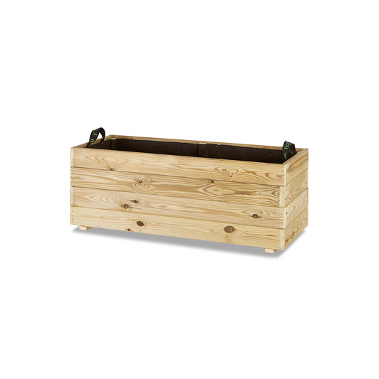 Jardinera Rectangular De Madera Tratada Para Exterior Ghio Hortalia 100x40x40 Cm_0