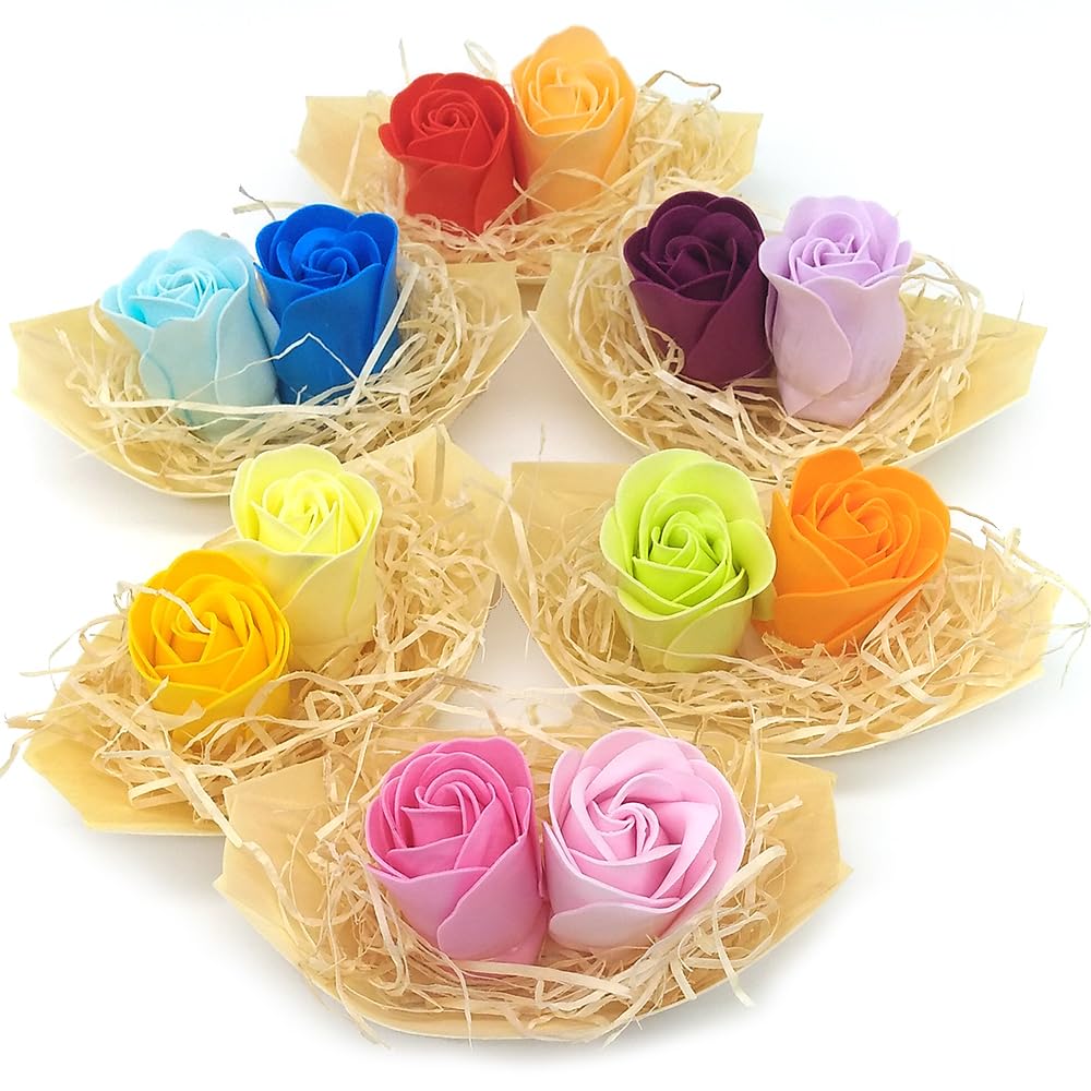 100 Barcas Con Flores Regalo Invitados (surtidas) - Rosas De Jabón Para Baño Aromático - Detalle Original Para Eventos_1