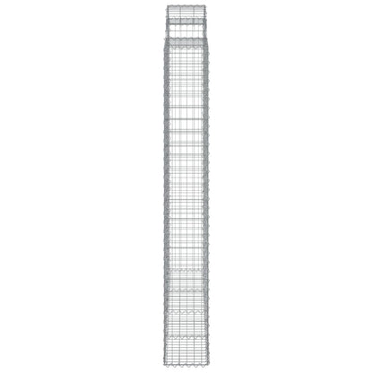 Cestas De Gaviones 2 Uds Forma De Arco Hierro 200x30x220/240 Cm_4
