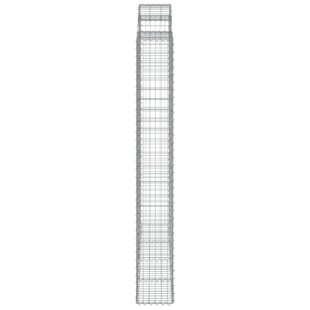 Cestas De Gaviones 2 Uds Forma De Arco Hierro 200x30x220/240 Cm_4