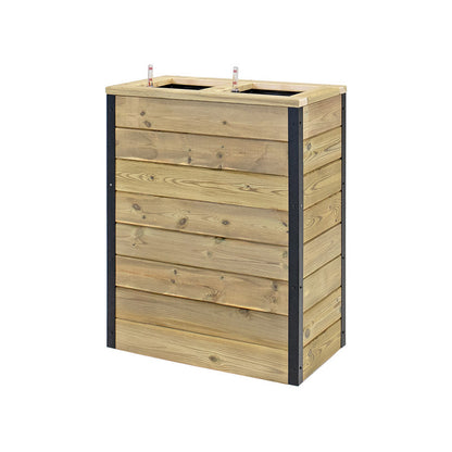 Jardinera Con Autorriego De Madera Nidum Interior Y Exterior Hortalia 60x34x80 Cm_2