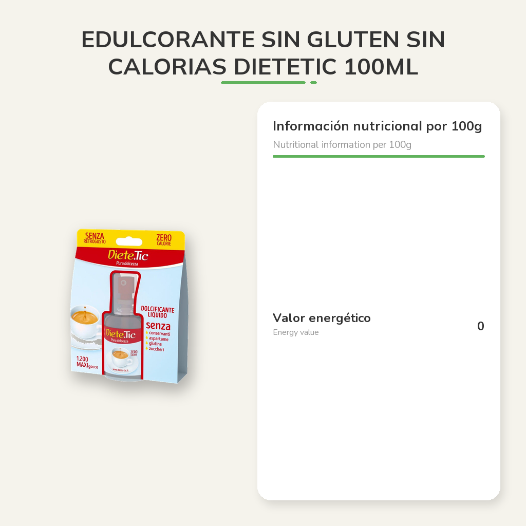 Información nutricional