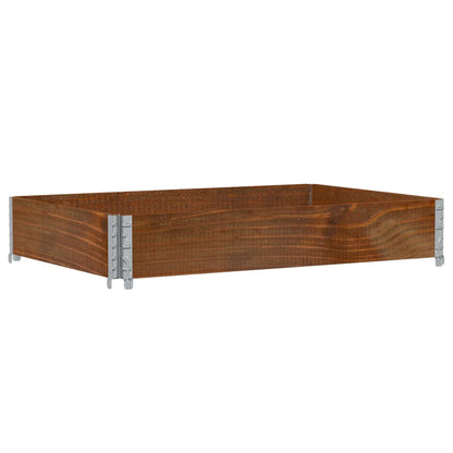 Jardinera De Madera Maciza De Pino Marrón 120x80 Cm_0
